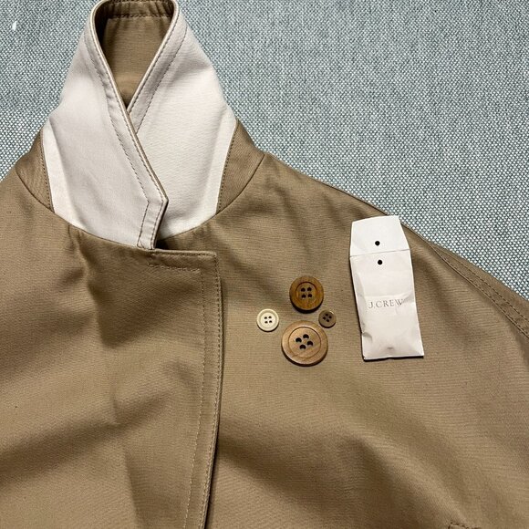 J CREW BONDED COTTON JACKET (PETITE) size 4P -Read It Runs Big - Picture 3 of 14